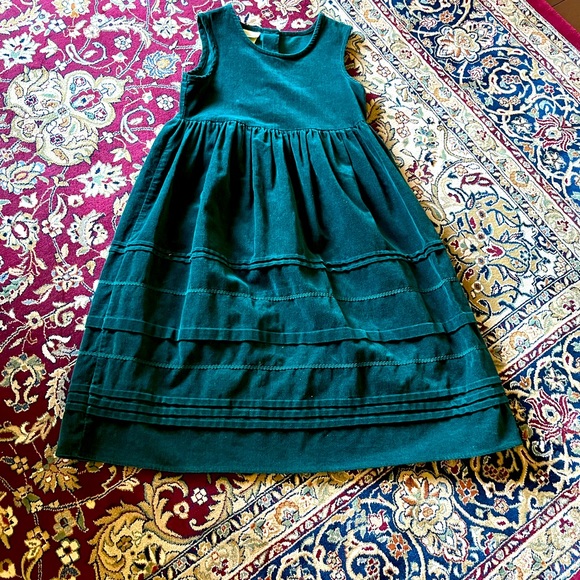laura ashley green dress 1980s Laura Ashley cotton velvet open back princess dress, 30” waist – Page  of Air main image 0